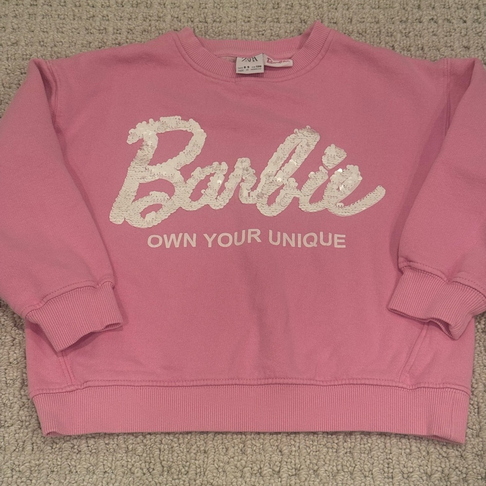 Zara Pink Barbie Sequin Top